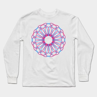 Red and blue mandala Long Sleeve T-Shirt